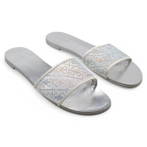 Guess Womens NORRIN Slip on Open Toe Slide Sandals
